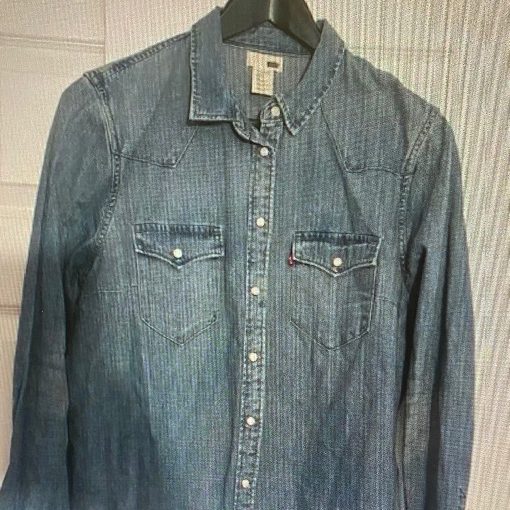 Levi's Men's Denim Button-Down Shirt - Blue
